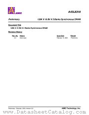 A43L8316 datasheet pdf AMIC Technology