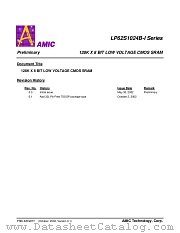 LP62S1024B-I SERIES datasheet pdf AMIC Technology