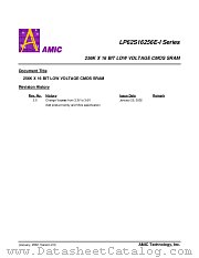 LP62S16256E-I SERIES datasheet pdf AMIC Technology