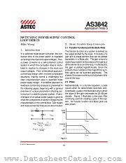 AS3842 datasheet pdf ASTEC Semiconductor