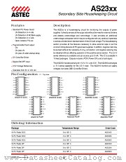 AS23XX datasheet pdf ASTEC Semiconductor