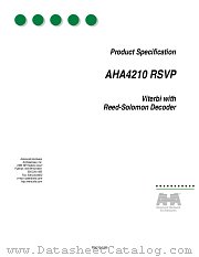AHA4210 RSVP datasheet pdf Advanced Hardware Architectures