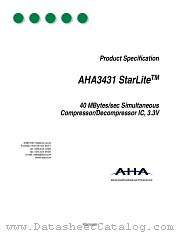 AHA3431 STARLITE datasheet pdf Advanced Hardware Architectures