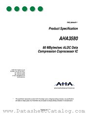 AHA3580 datasheet pdf Advanced Hardware Architectures