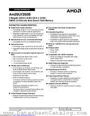AM29LV200B datasheet pdf Advanced Micro Devices