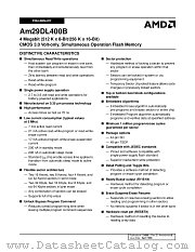 AM29DL400B datasheet pdf Advanced Micro Devices