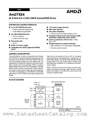 AM27X64 datasheet pdf Advanced Micro Devices