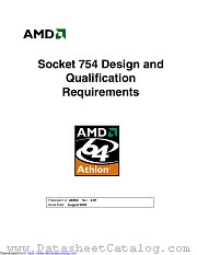 SOCKET 754 datasheet pdf Advanced Micro Devices