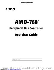 AMD-768 datasheet pdf Advanced Micro Devices
