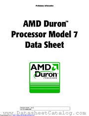 AMD DURON datasheet pdf Advanced Micro Devices