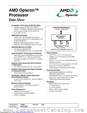 AMD OPTERON datasheet pdf Advanced Micro Devices