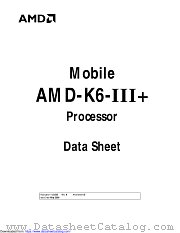 MOBILE AMD-K6-III+ datasheet pdf Advanced Micro Devices