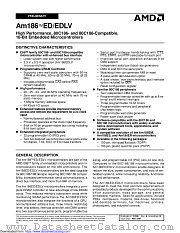 AM186ED/EDLV datasheet pdf Advanced Micro Devices