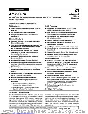 AM79C974 datasheet pdf Advanced Micro Devices