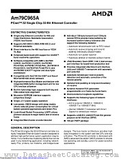 AM79C965A datasheet pdf Advanced Micro Devices