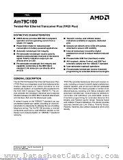 AM79C100 datasheet pdf Advanced Micro Devices