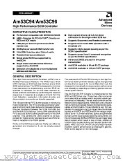 AM53C94/AM53C96 datasheet pdf Advanced Micro Devices