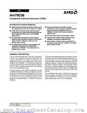 AM79C98 datasheet pdf Advanced Micro Devices