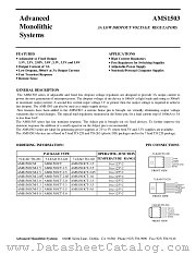 AMS1503 datasheet pdf Advanced Monolithic Systems