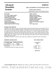 AMS112 datasheet pdf Advanced Monolithic Systems