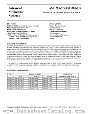 AMS385-2.5 datasheet pdf Advanced Monolithic Systems