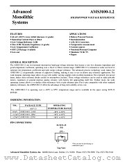 AMS3100-1.2 datasheet pdf Advanced Monolithic Systems