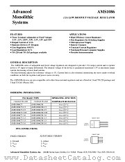 AMS1086 datasheet pdf Advanced Monolithic Systems