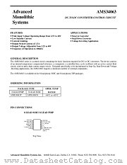 AMS34063 datasheet pdf Advanced Monolithic Systems