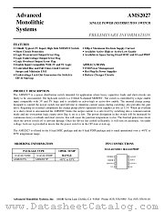 AMS2027 datasheet pdf Advanced Monolithic Systems