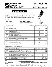 APT8030B2VR datasheet pdf Advanced Power Technology