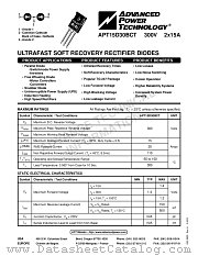 APT15D30BCT datasheet pdf Advanced Power Technology