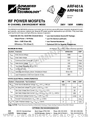 ARF461B datasheet pdf Advanced Power Technology