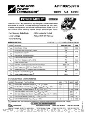 APT10025JVFR datasheet pdf Advanced Power Technology