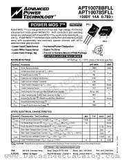 APT10078SFLL datasheet pdf Advanced Power Technology