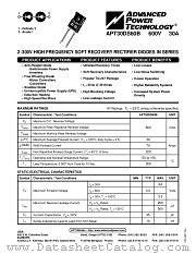APT30DS60B datasheet pdf Advanced Power Technology