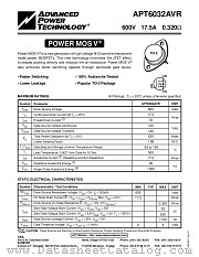 APT6032AVR datasheet pdf Advanced Power Technology