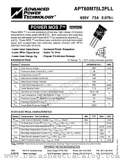 APT60M75L2FLL datasheet pdf Advanced Power Technology