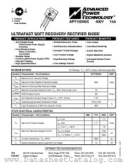 APT15D40C datasheet pdf Advanced Power Technology