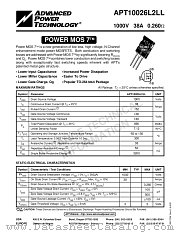 APT10026L2LL datasheet pdf Advanced Power Technology