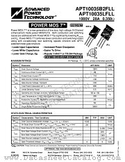 APT10035LFLL datasheet pdf Advanced Power Technology