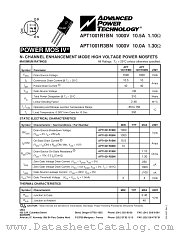 APT1001R1BN datasheet pdf Advanced Power Technology
