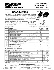APT10086BLC datasheet pdf Advanced Power Technology