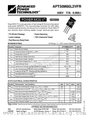 APT50M60L2VFR datasheet pdf Advanced Power Technology