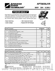 APT8028JVR datasheet pdf Advanced Power Technology