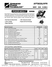 APT8030JVFR datasheet pdf Advanced Power Technology