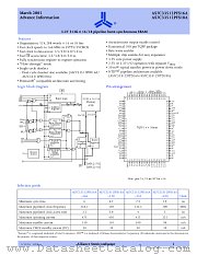AS7C33512PFS16A datasheet pdf Alliance Semiconductor