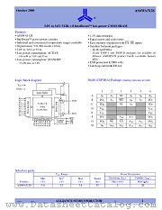 AS6WA5128 datasheet pdf Alliance Semiconductor