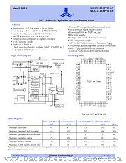 AS7C33256PFS16A datasheet pdf Alliance Semiconductor