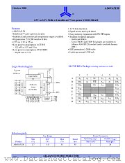 AS6VA5128 datasheet pdf Alliance Semiconductor