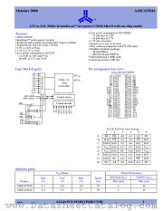 AS6UA25616 datasheet pdf Alliance Semiconductor